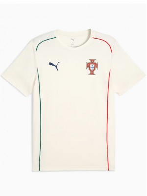 Portugal t-shirt décontracté pour adulte uniforme d'entraînement blanc spécial pour hommes vêtements de sport de football hauts de football chemise de sport 2025-2026